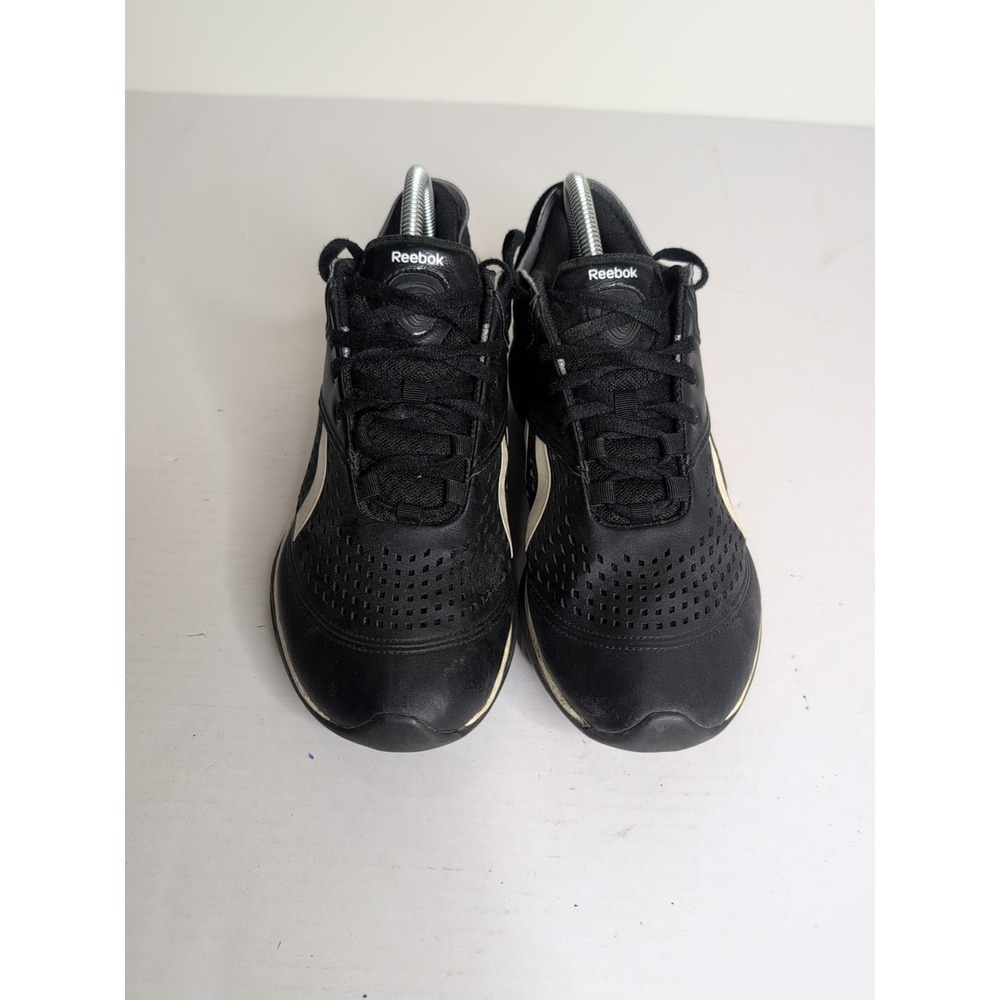 Reebok Women's EasyTone SmoothFit Walking Shoes – Black/ White, Size 9 - Picture 2 of 5